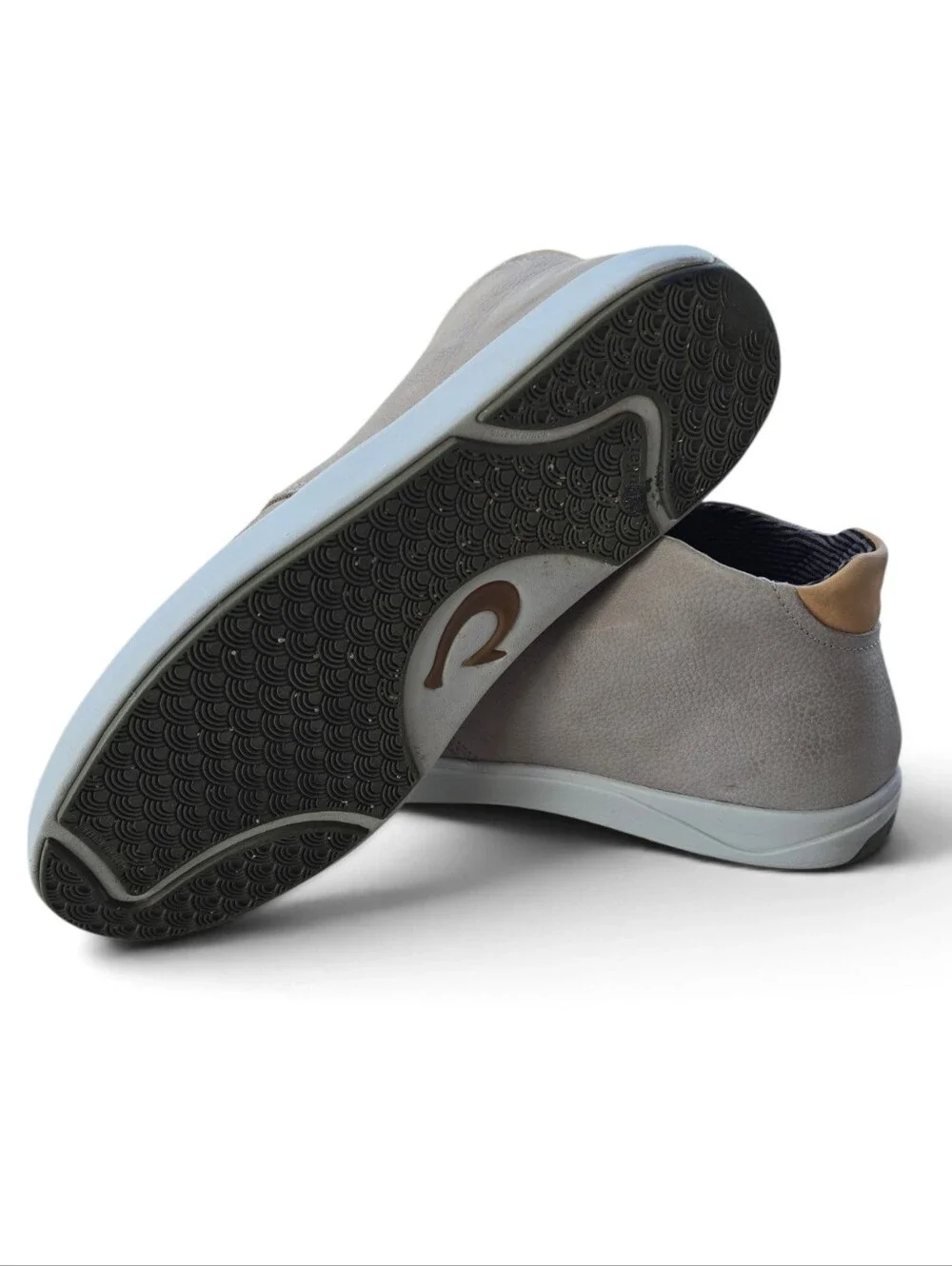 OluKai Men's Nana Hele Chukka Boots Waterproof Fog Grey Size 11.5